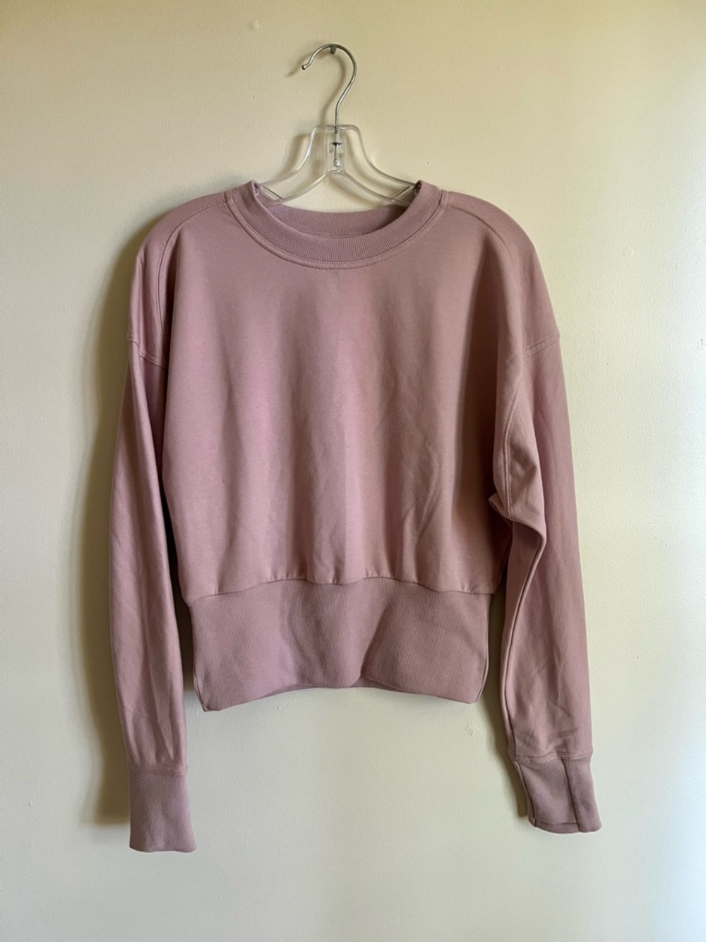 Athleta Woman’s Light Pink Soft & Comfy Cotton Blend Sweatshirt Size XS